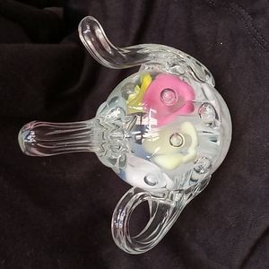 Vintage Blown Glass St. CLAIRE paperweight/ ring holder